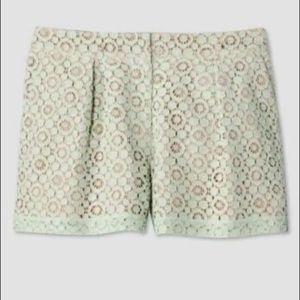 Victoria Beckham for target mint blue lace shorts